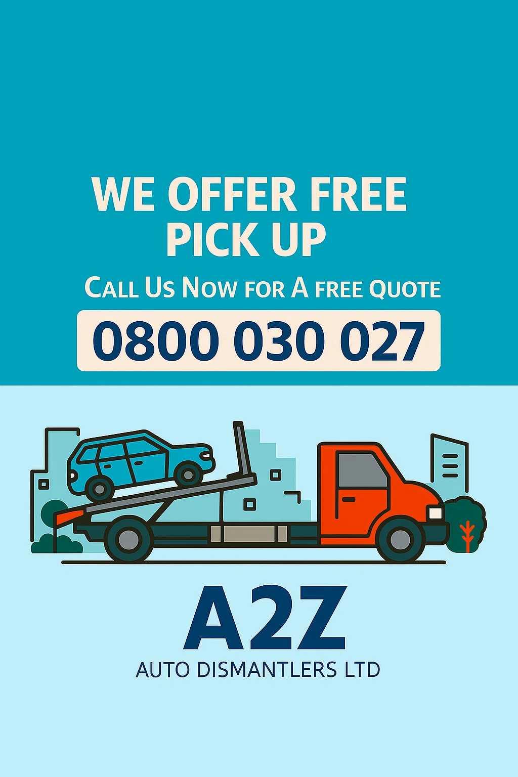 A2Z image used in A2Z Auto Dismanter advertising A2Z image used in A2Z Auto Dismanter advertising